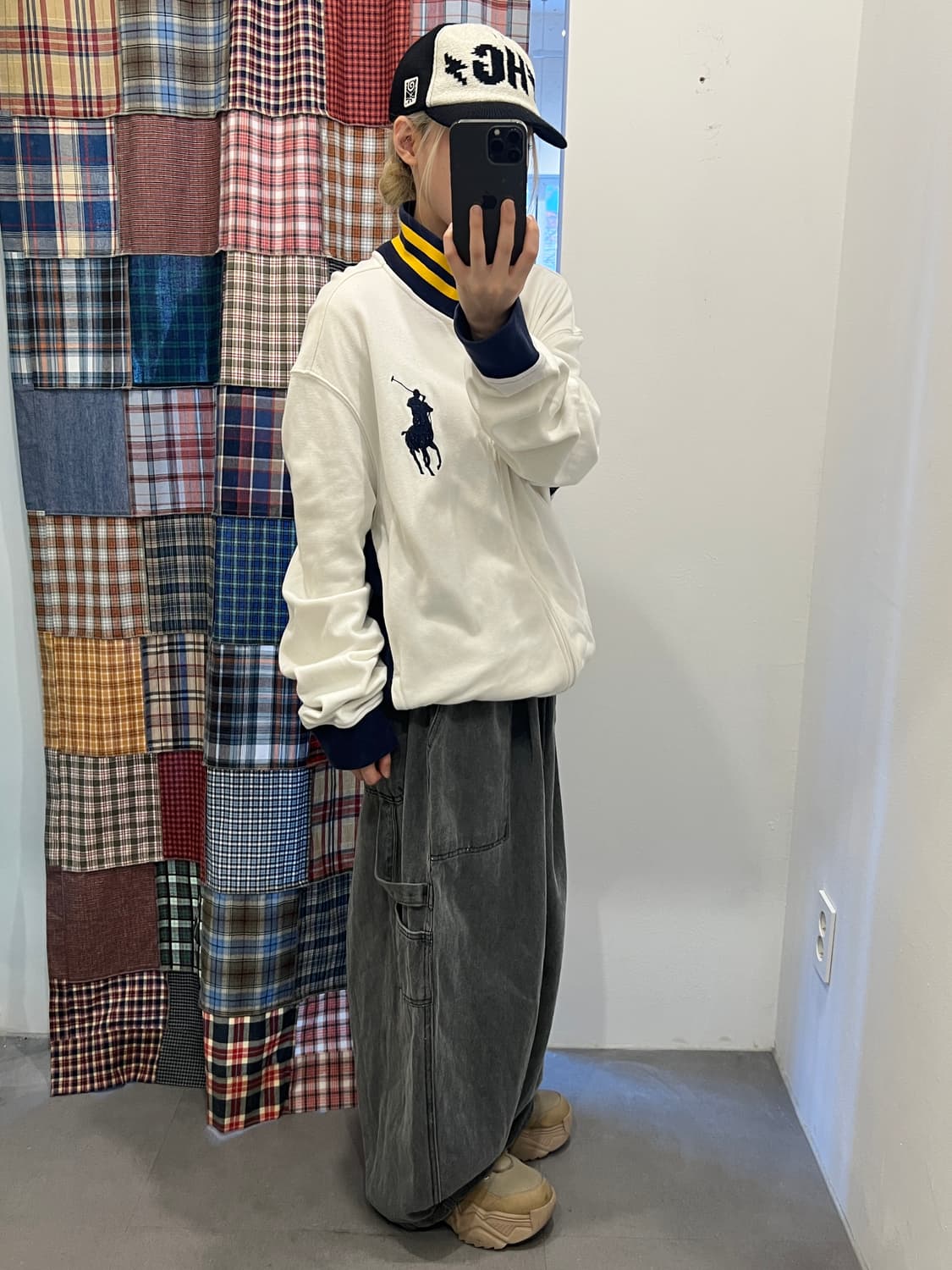 그레이 벌룬 데님 팬츠 상품이미지5