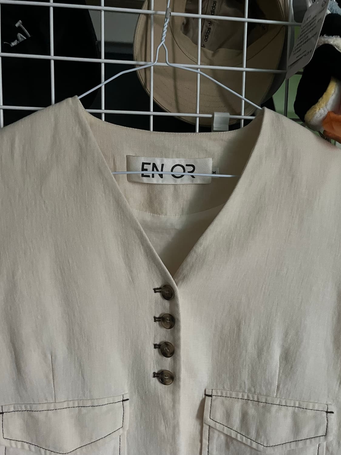 엔오르 SINGLE STITCH DETAILED CROP JACKET 상품이미지2