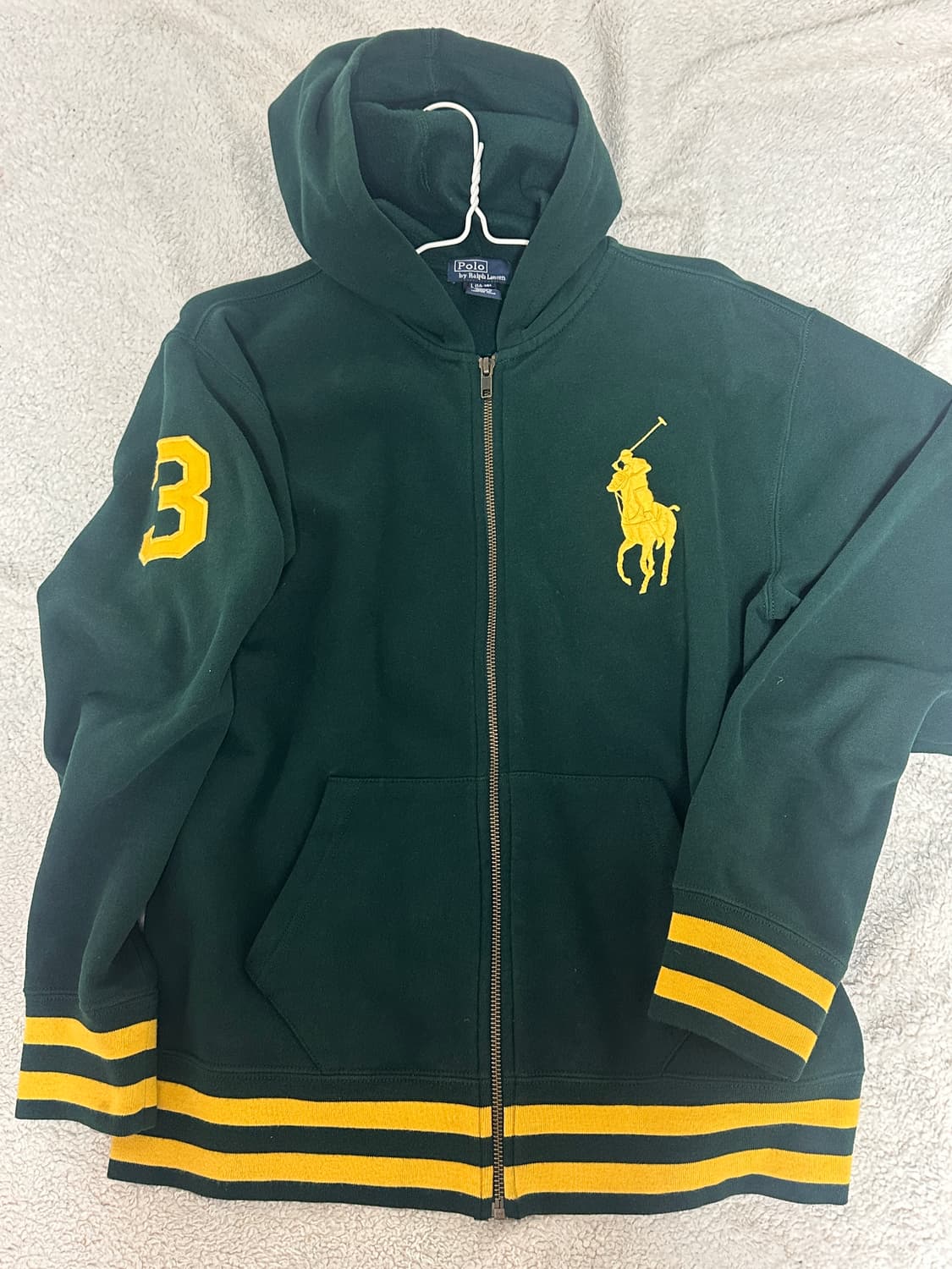 폴로 빅포니 후드집업 그린 S-M 상품이미지1