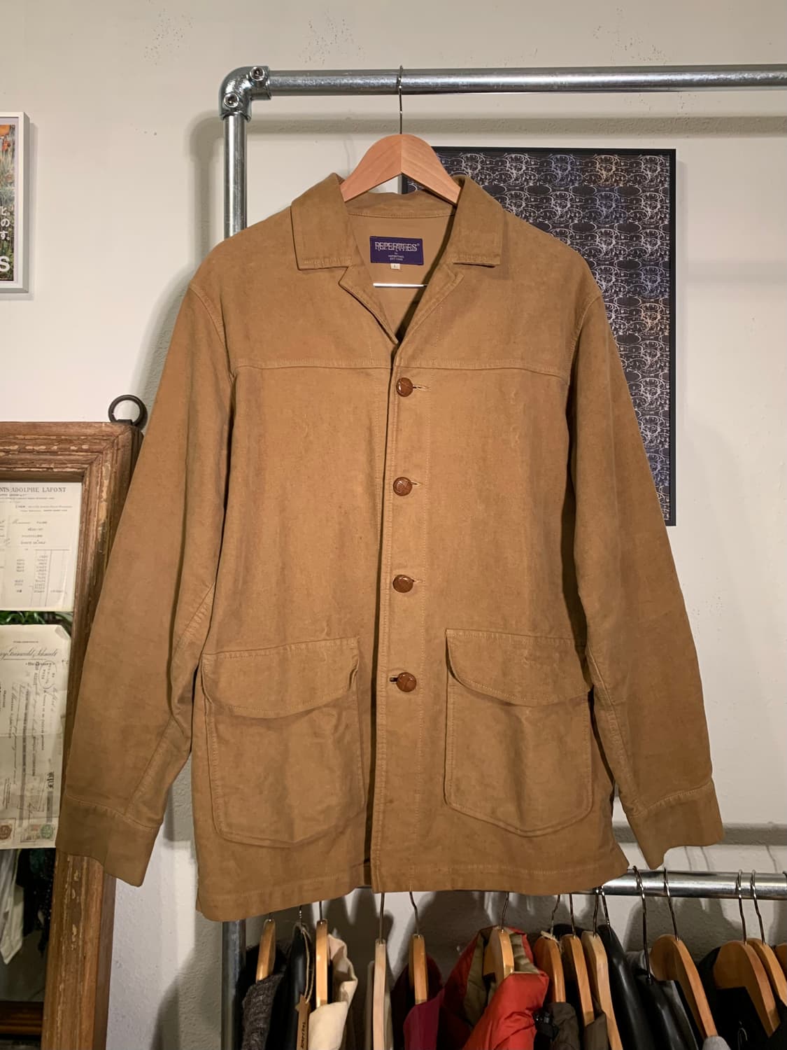 네펜데스 베이지 커버올 자켓 상품이미지2