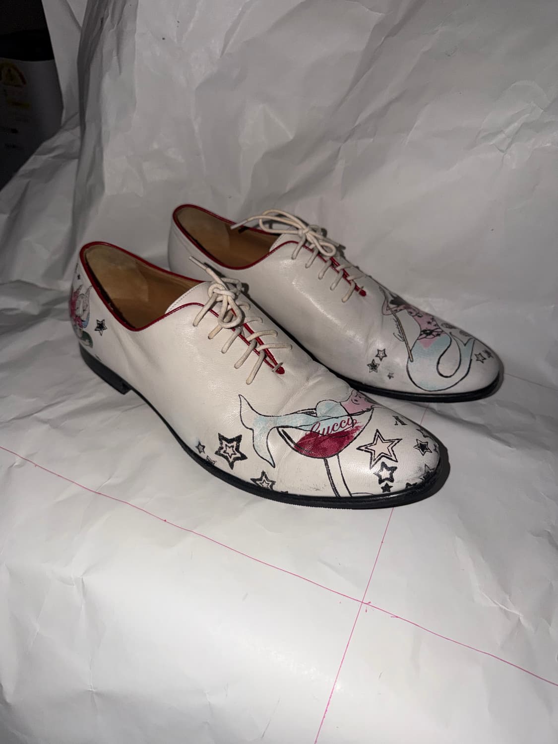 구찌 05aw 타투 핸드패인트 옥스퍼드 슈즈 상품이미지3