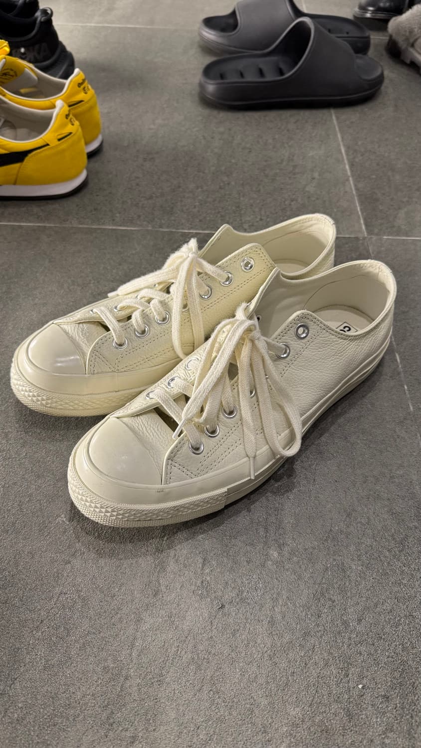 컨버스 척테일러 로우 아이보리 가죽 280 상품이미지3