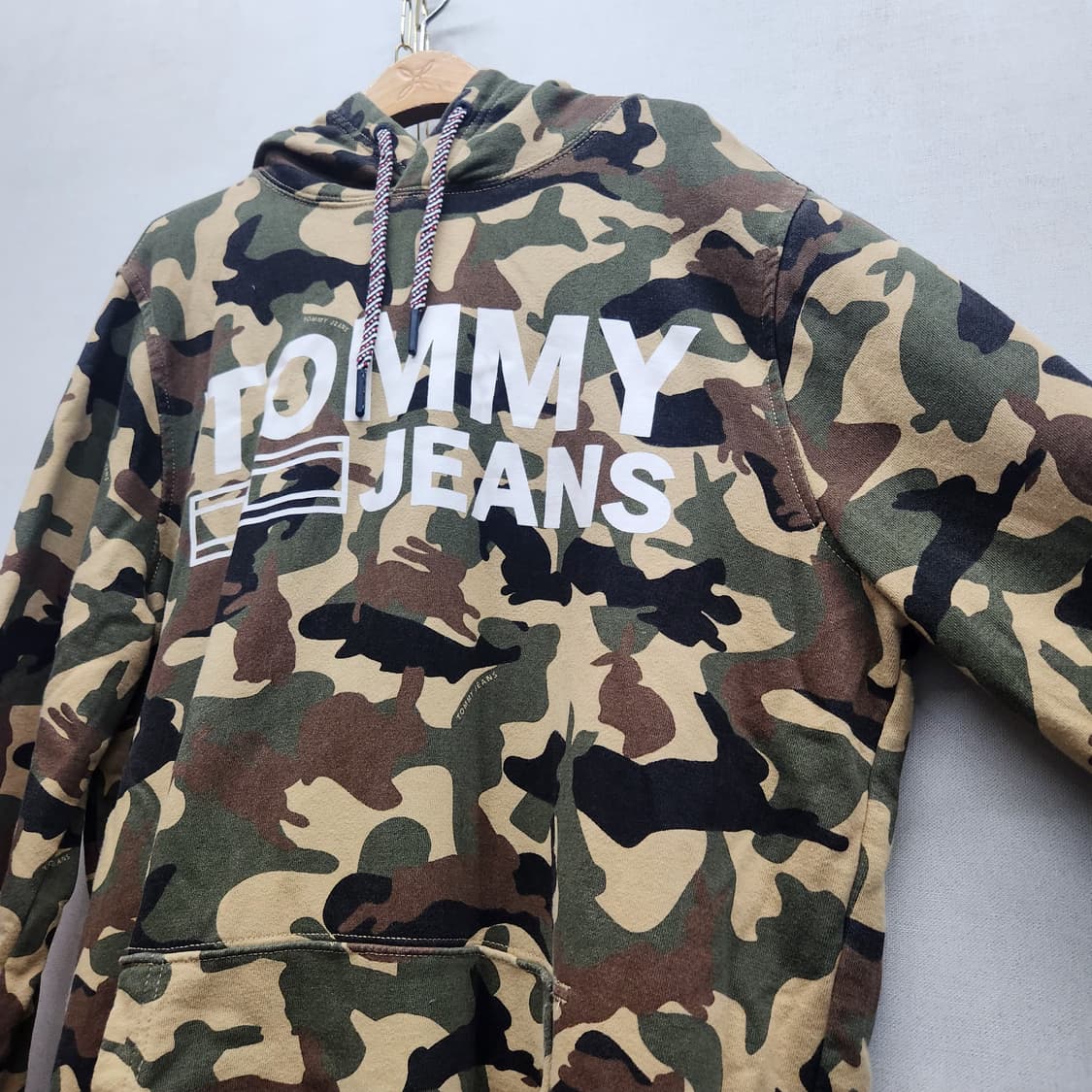 타미진스 빅로고 카모플라쥬 빈티지 후드티 XL(XL) 상품이미지3
