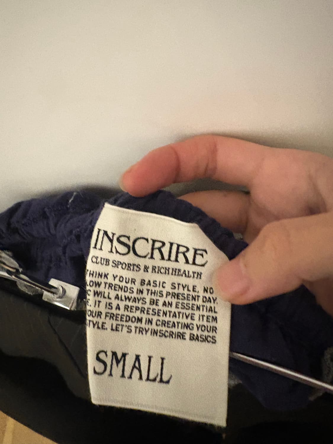 INSCRIRE  프린트 스커트 (GRAY X NAVY) S사이즈 상품이미지4