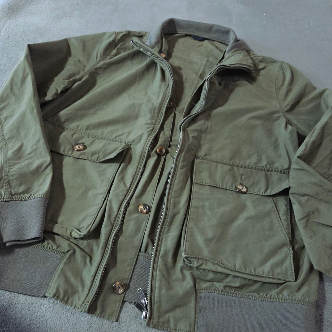 코오롱 시리즈 에피그램 밀리터리 블루종 자켓 M 카키 상품이미지4