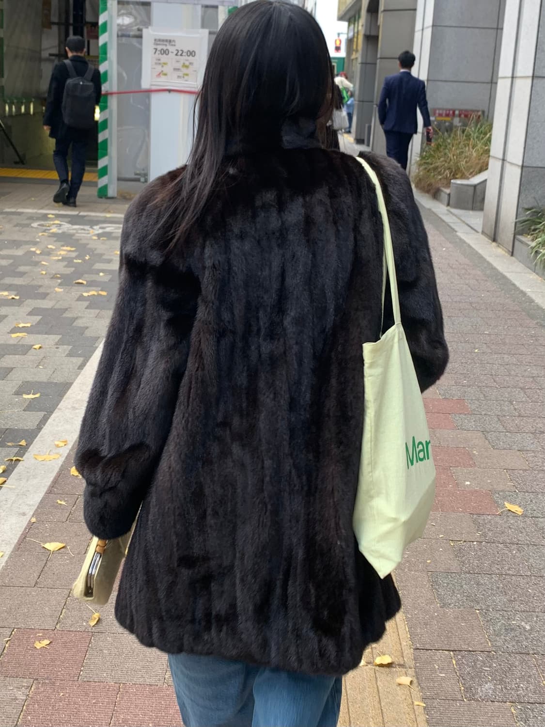 Dark brown mink coat 상품이미지4