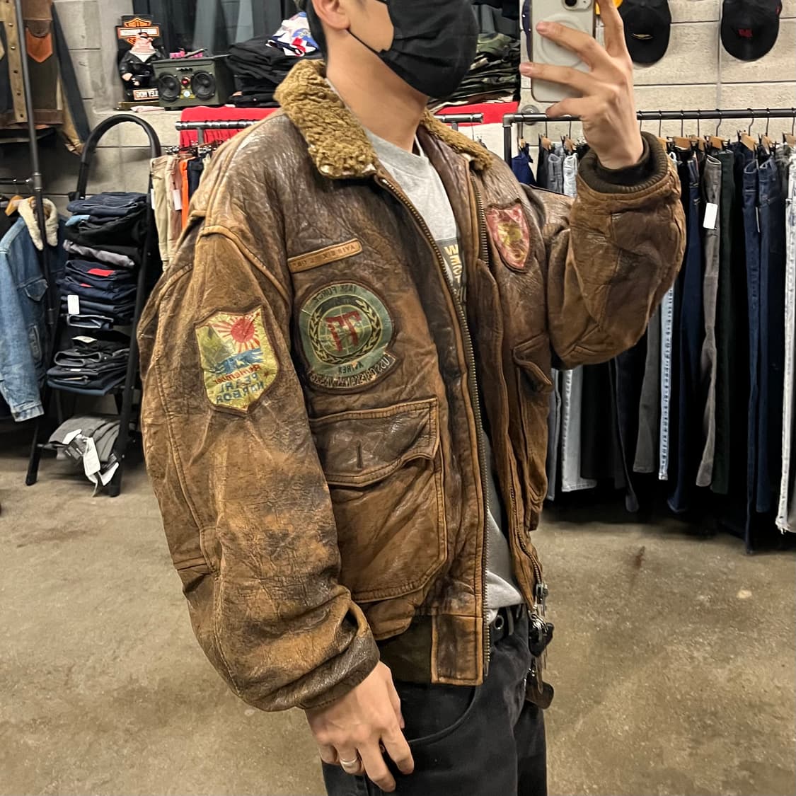 80s 아비렉스 G-1 플라이트 자켓 (105-110) 상품이미지10