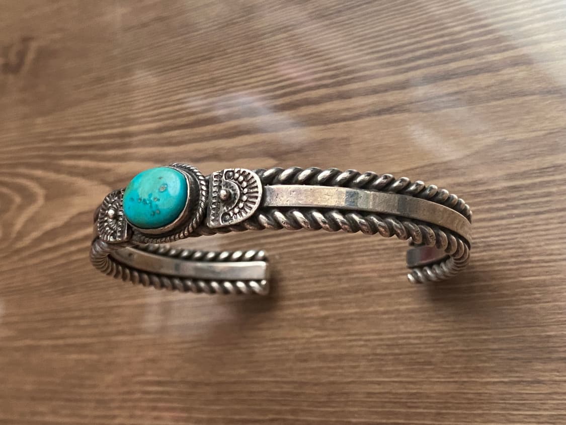 에타 엔디토 인디언주얼리 나바호 은 실버 뱅글 팔찌 상품이미지2