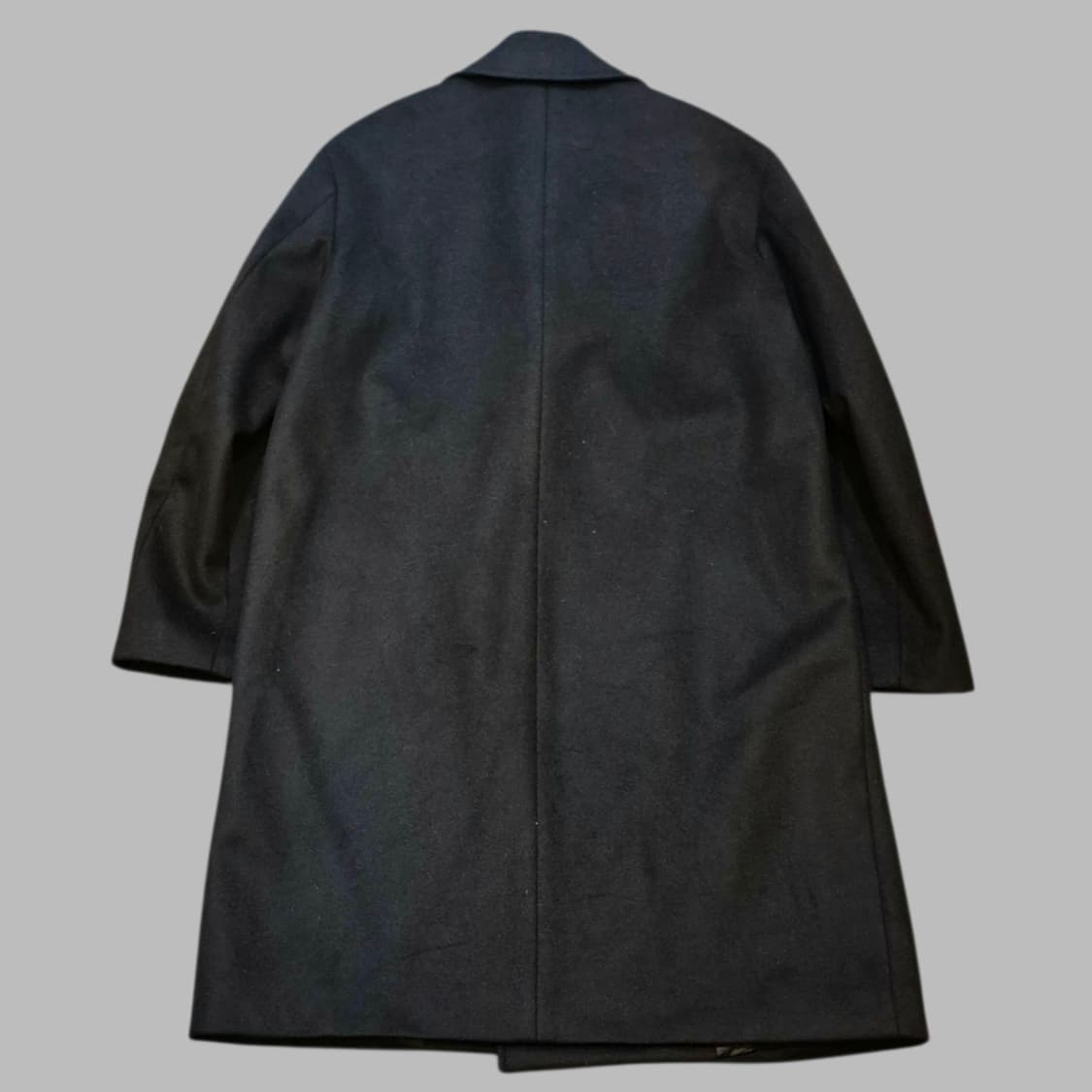 실사이즈 L~XL(착샷잇음) 블랙 울 더블롱코트  상품이미지2