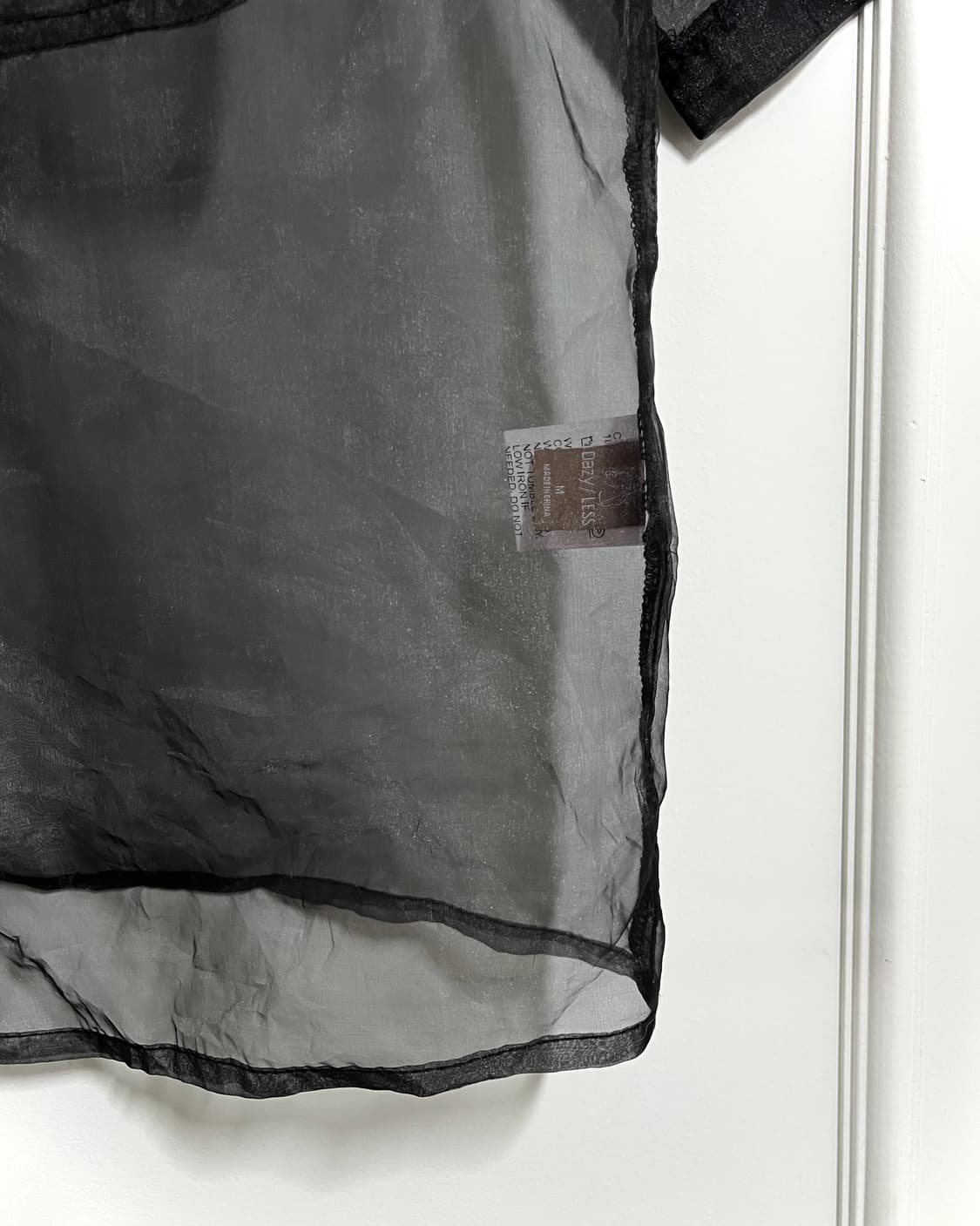 JPN Vintage See Through Black Half Shirt 상품이미지6