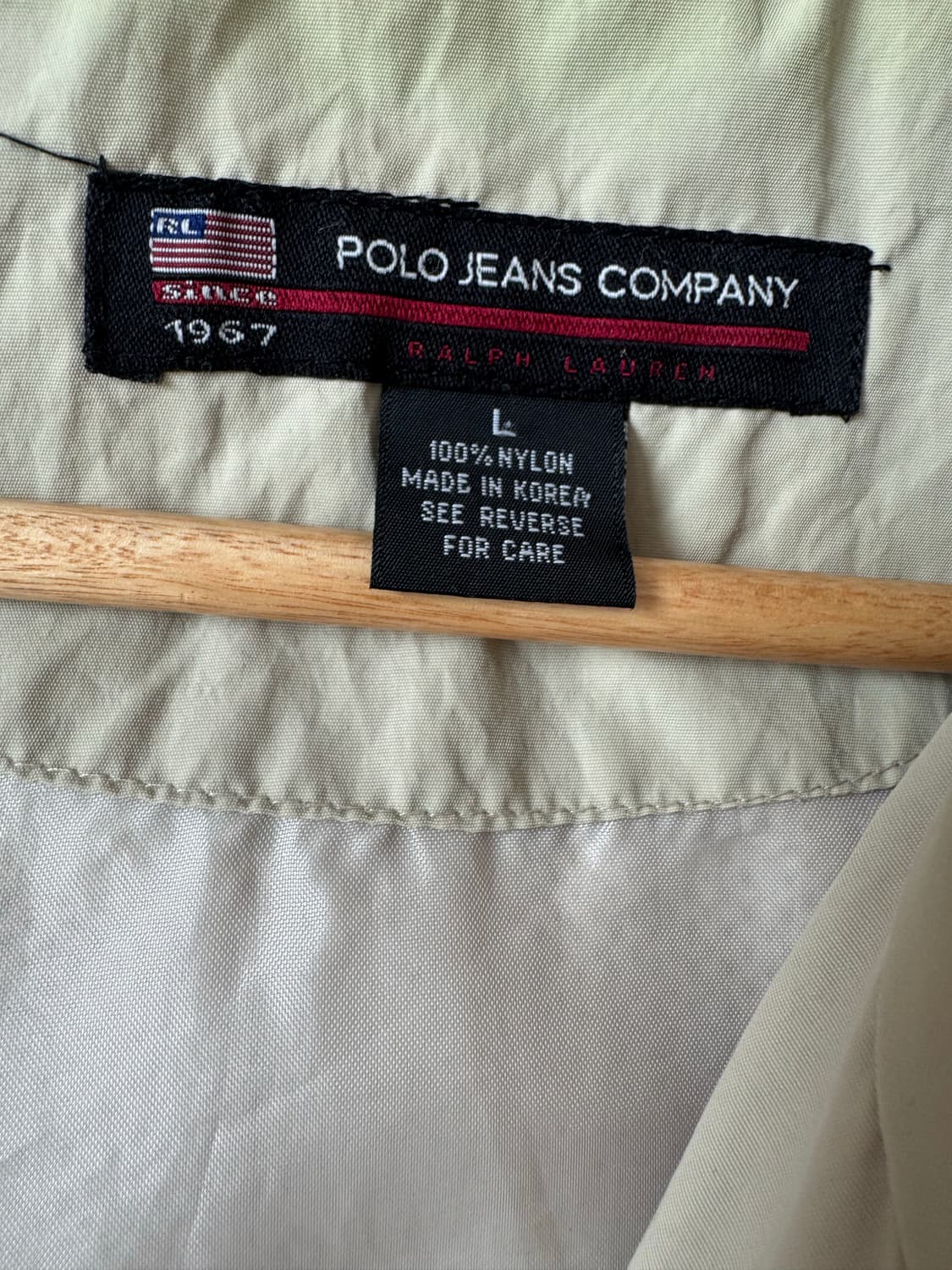 폴로랄프로렌 남성 성조기 와펜 바람막이 베이지 L 105-110 상품이미지6