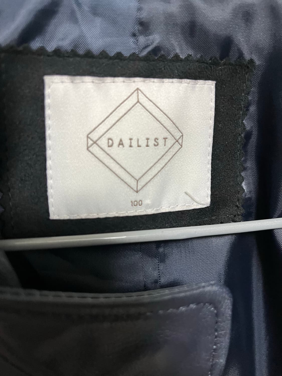 데일리스트 네이비 양가죽 라이더 자켓 상품이미지6