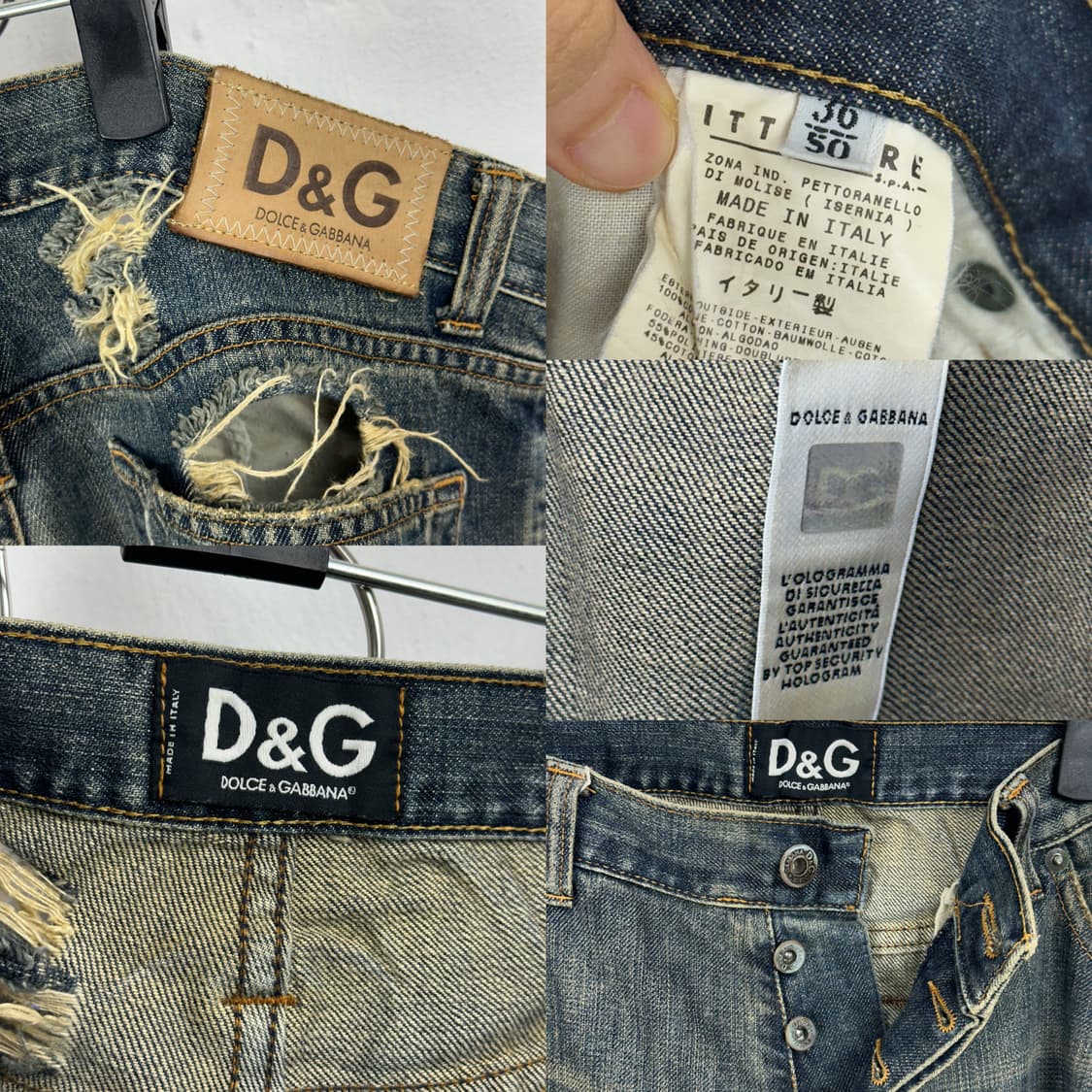 D&G 2000s Distressed Bootcut Denim Jeans 상품이미지8