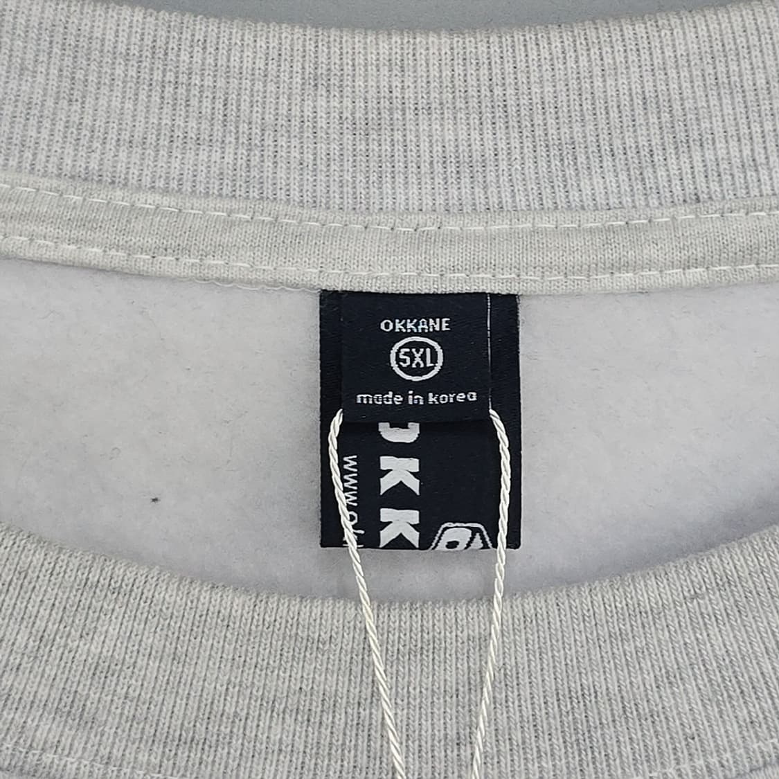 미사용새제품) 오까네(OKKANE) 빅사이즈 기모 맨투맨 5XL 상품이미지5