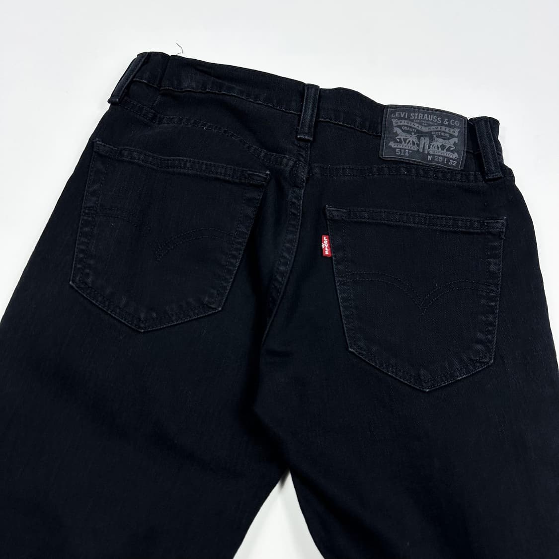 리바이스 511 오리지널 흑청 블랙진 데님 팬츠 (28인치) 상품이미지5