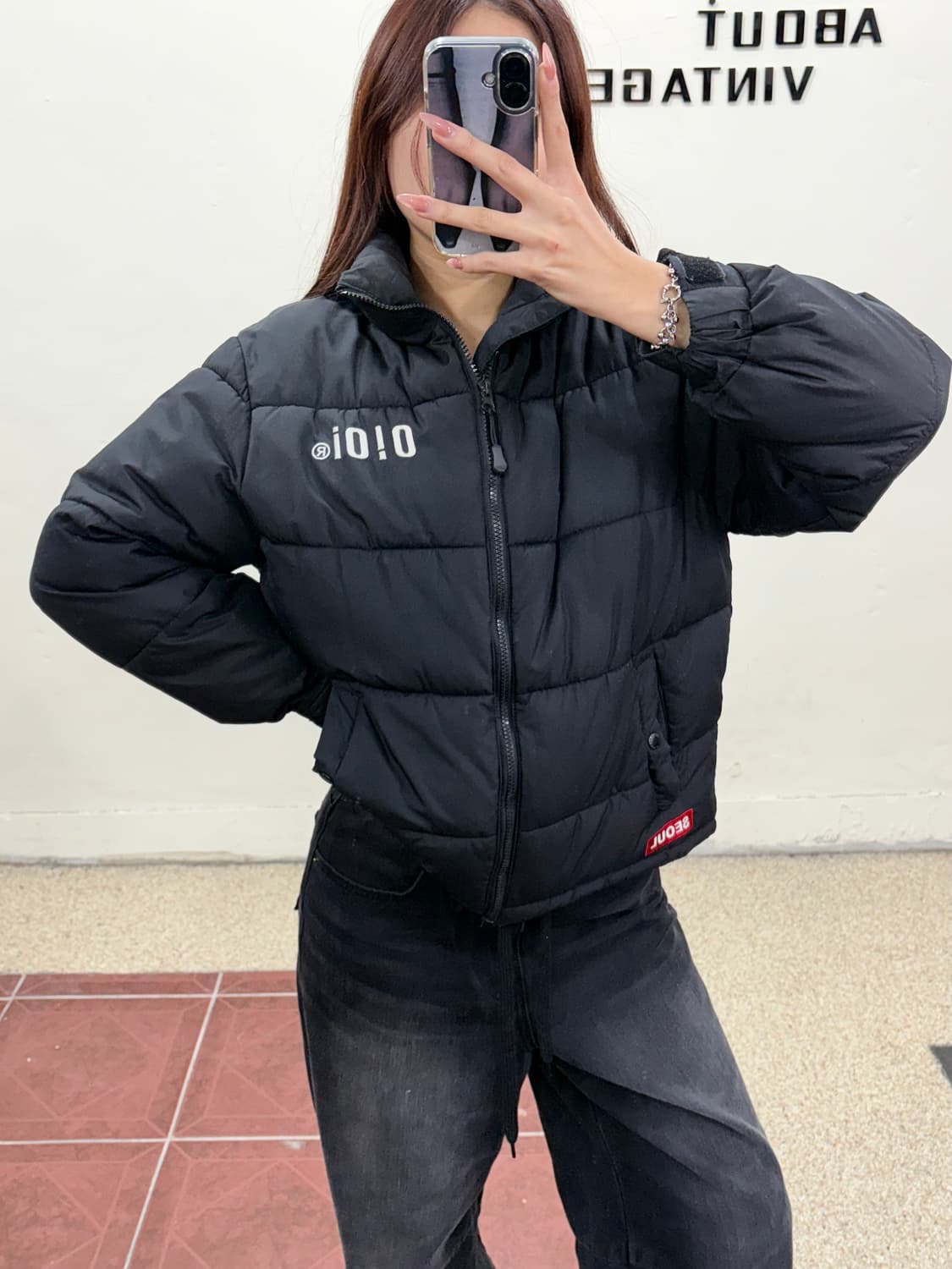 오아이 크롭패딩 M 상품이미지6