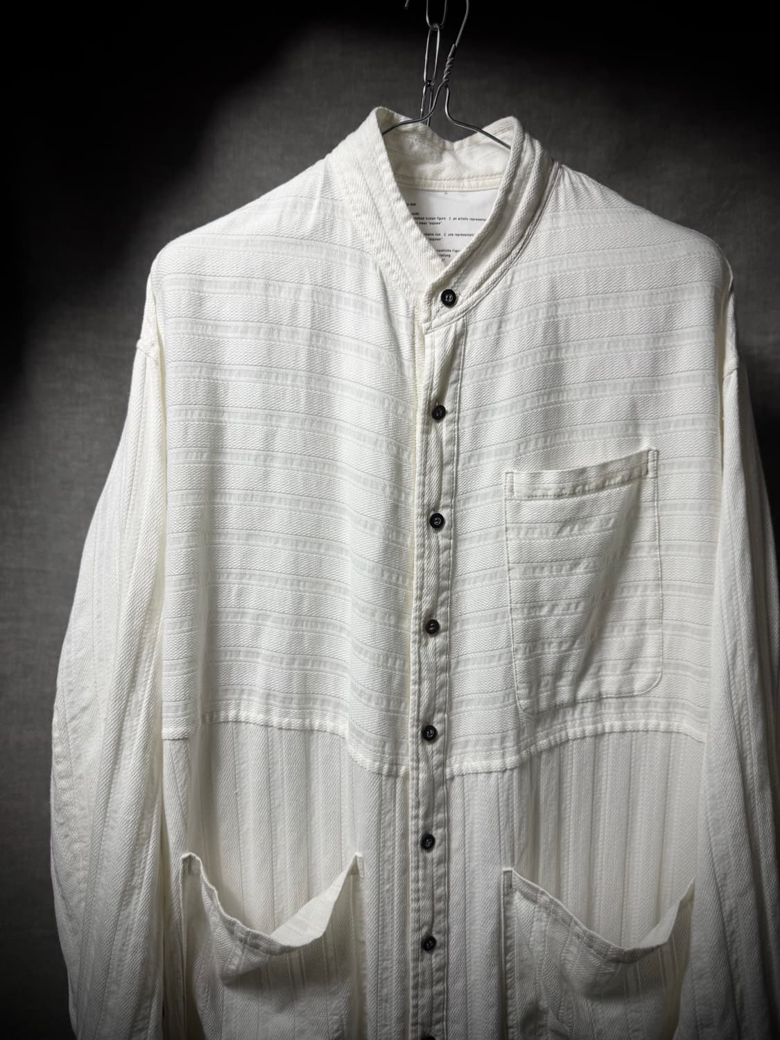 nude:mm Textured Long Shirt 상품이미지6