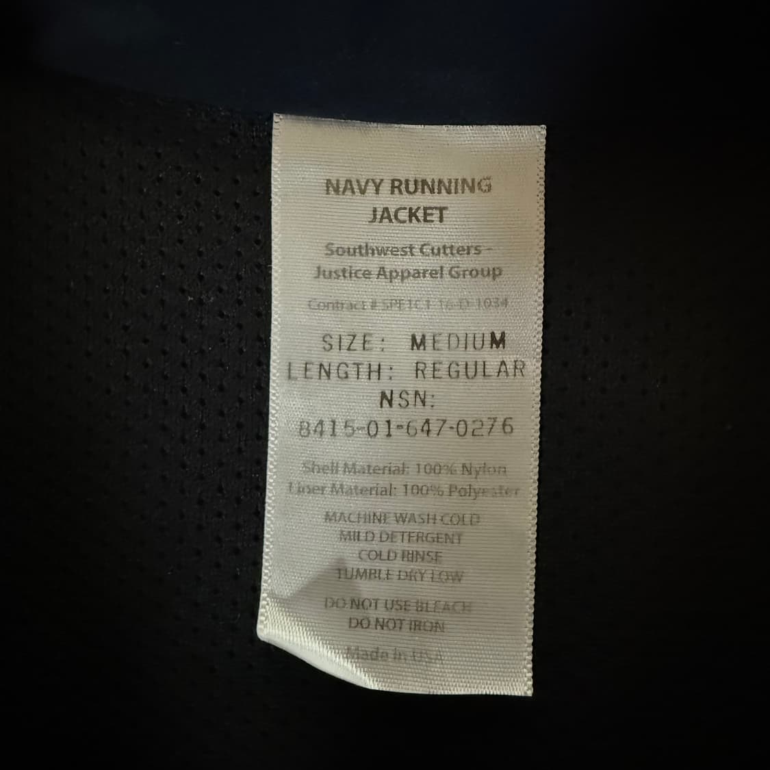 [M] 밀리터리 미 해군 NAVY 바람막이 러닝 자켓 -6 상품이미지4