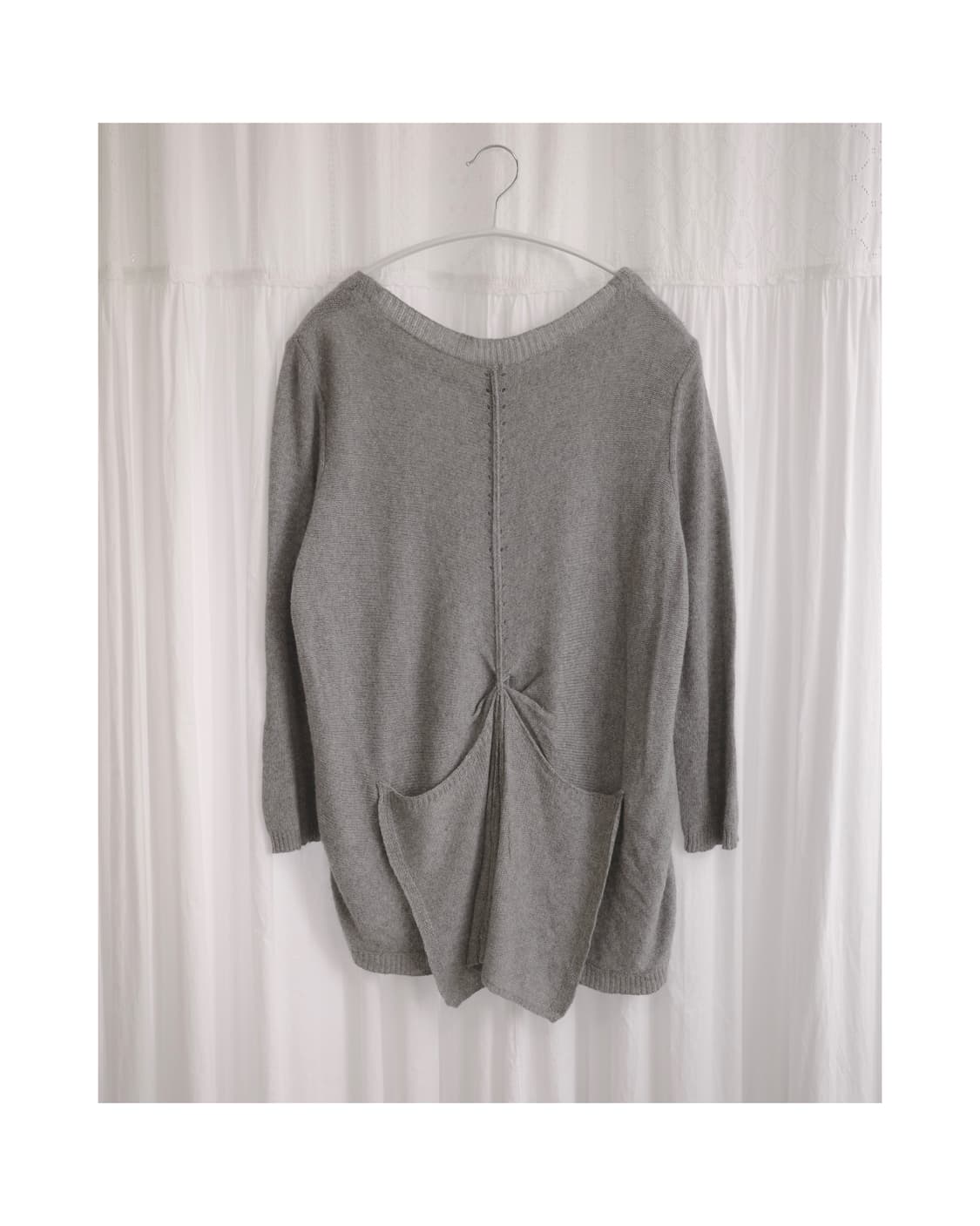 Cashmere 100% grey knit 상품이미지5