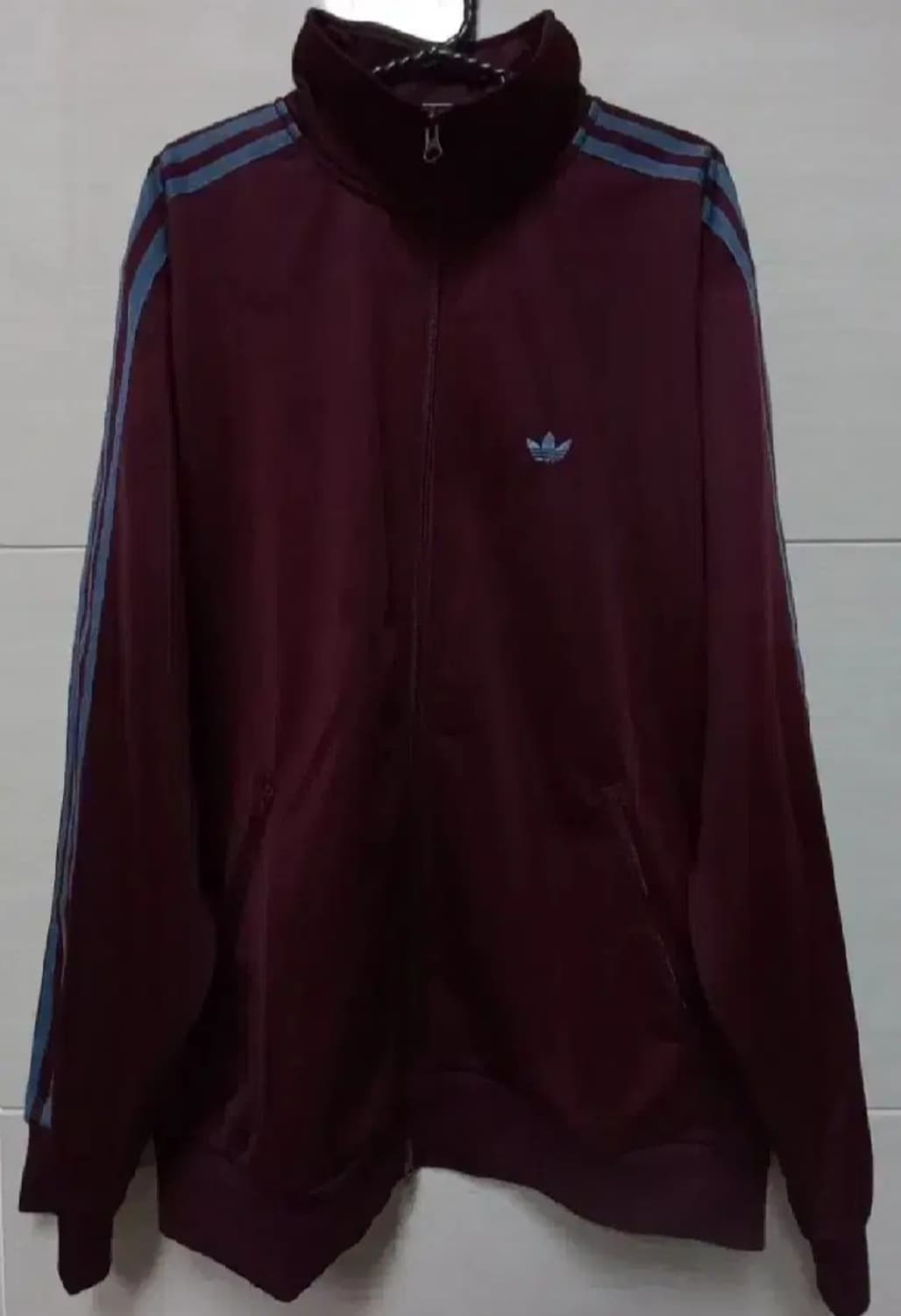 아디다스 BB 베켄바우어 쉐도우 버건디 마룬 트랙탑 져지집업 95/M 상품이미지1