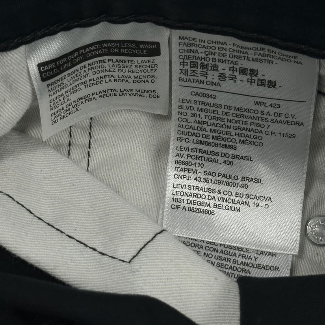 리바이스 505 오리지널 흑청 블랙진 치노팬츠 (30인치) 상품이미지7