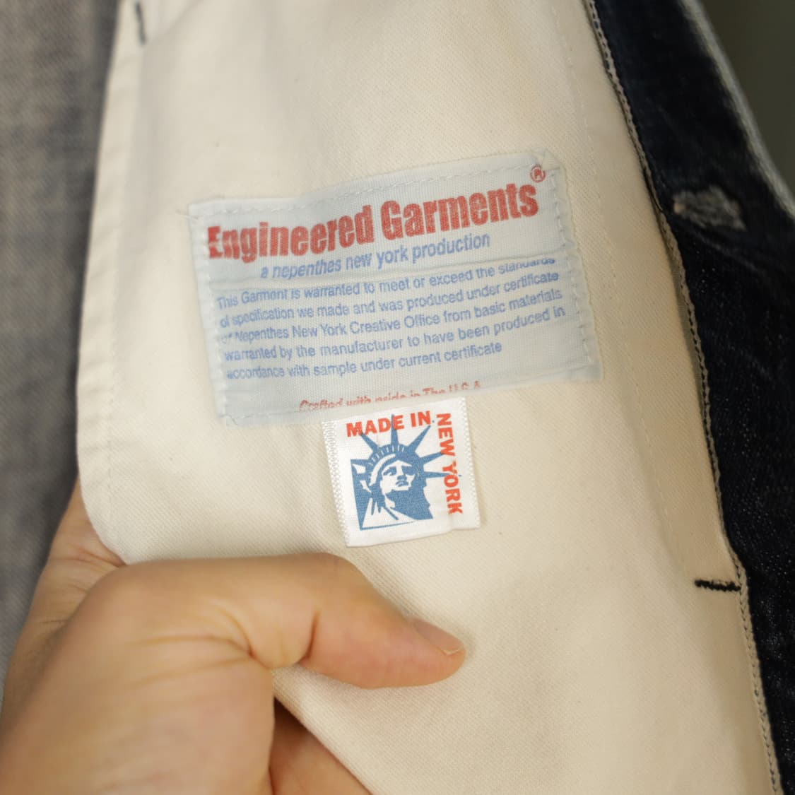 엔지니어드가먼츠 데님 자켓 made in new york 상품이미지7