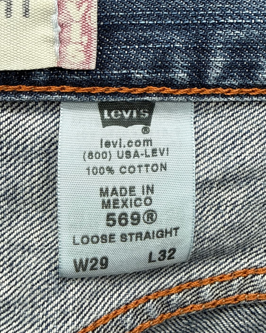 리바이스 00s 569 로우 스트레이트 핏 데님 팬츠 상품이미지5