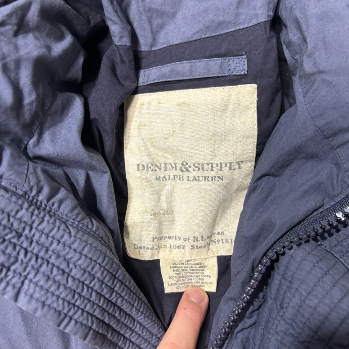 폴로 랄프로렌 데님 앤 서플라이 가먼트 덕다운 패딩 (S) 상품이미지4