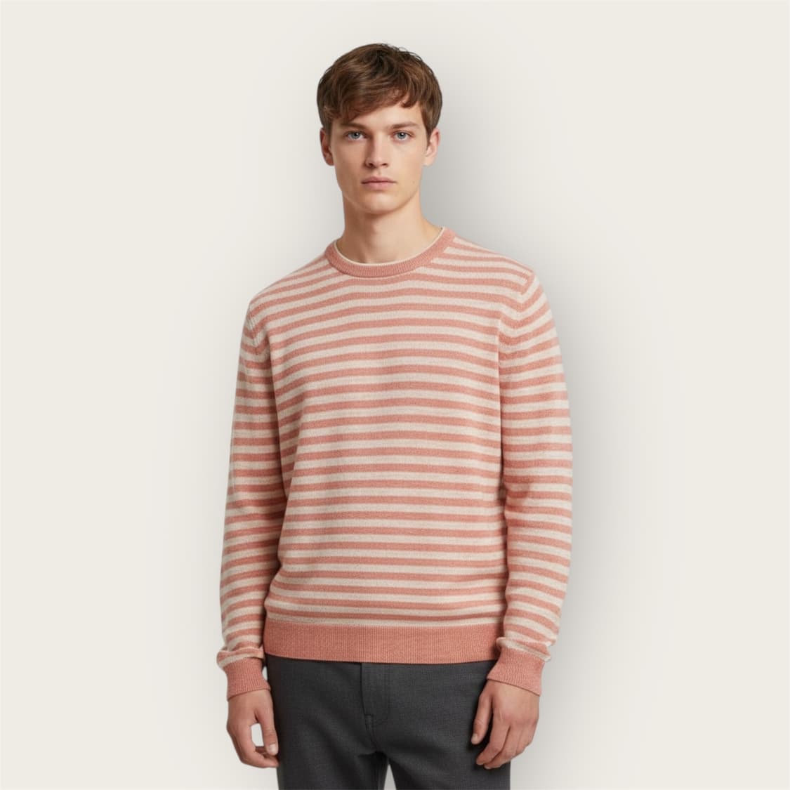 .56/ 로로피아나 캐시미어 실크 블렌딩 스트라이프 니트 상품이미지1