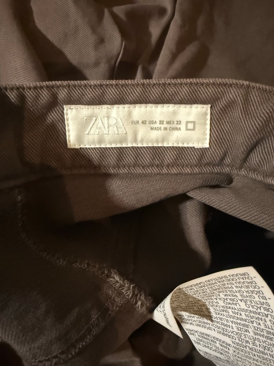 자라 브라운 카펜더 팬츠 (EUR 42) 상품이미지4