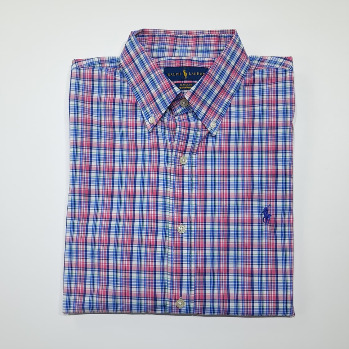 CK153 L 폴로 퍼포먼스 매드라스 체크 핑크 셔츠 남방 상품이미지7