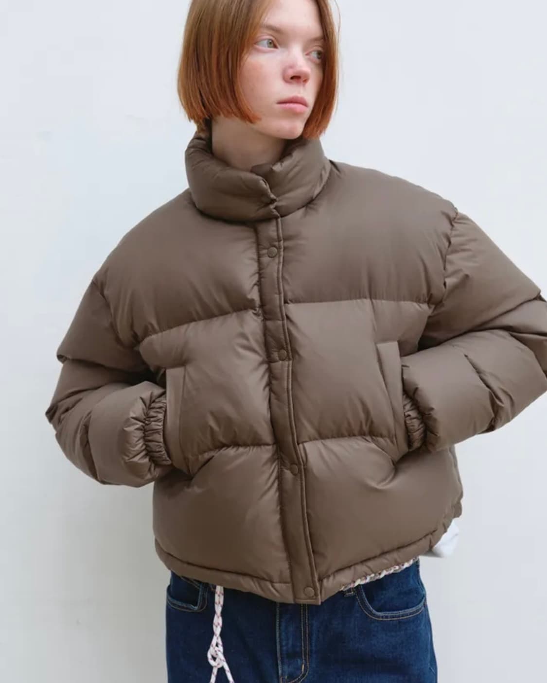 엔조블루스 숏 패딩 자켓 (Brown) 상품이미지1