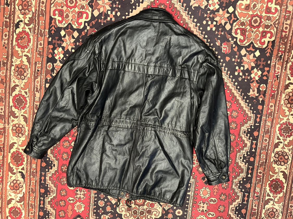 ( 2XL ) 가죽자켓 레더자켓 가죽코트 가죽카코트 가죽롱자켓 바이커 상품이미지4