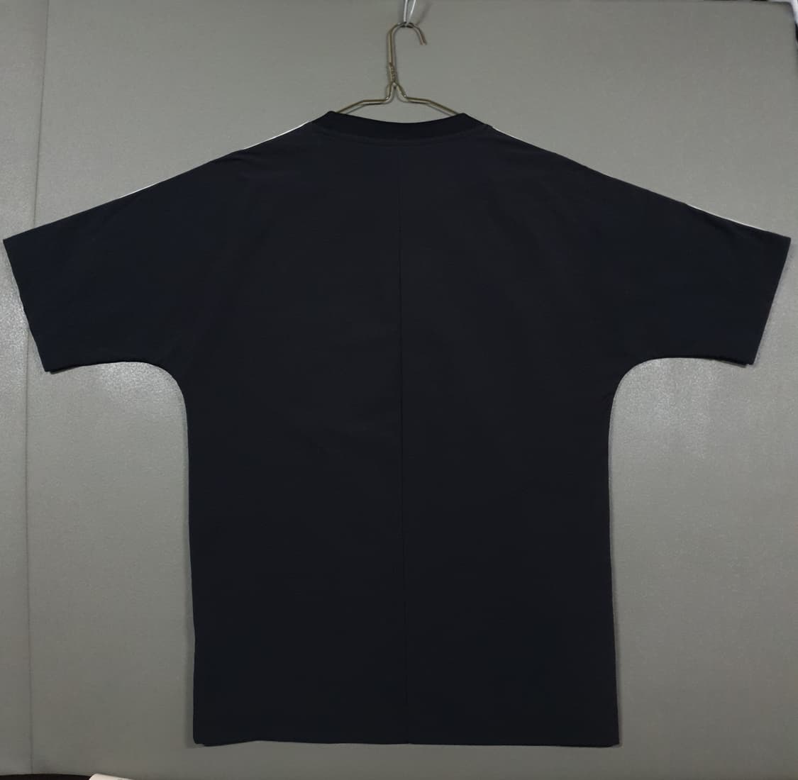 아디다스 트레포일 센터로고 우븐 하프 트랙 웜업 라운드 반팔티 블랙 M 상품이미지9