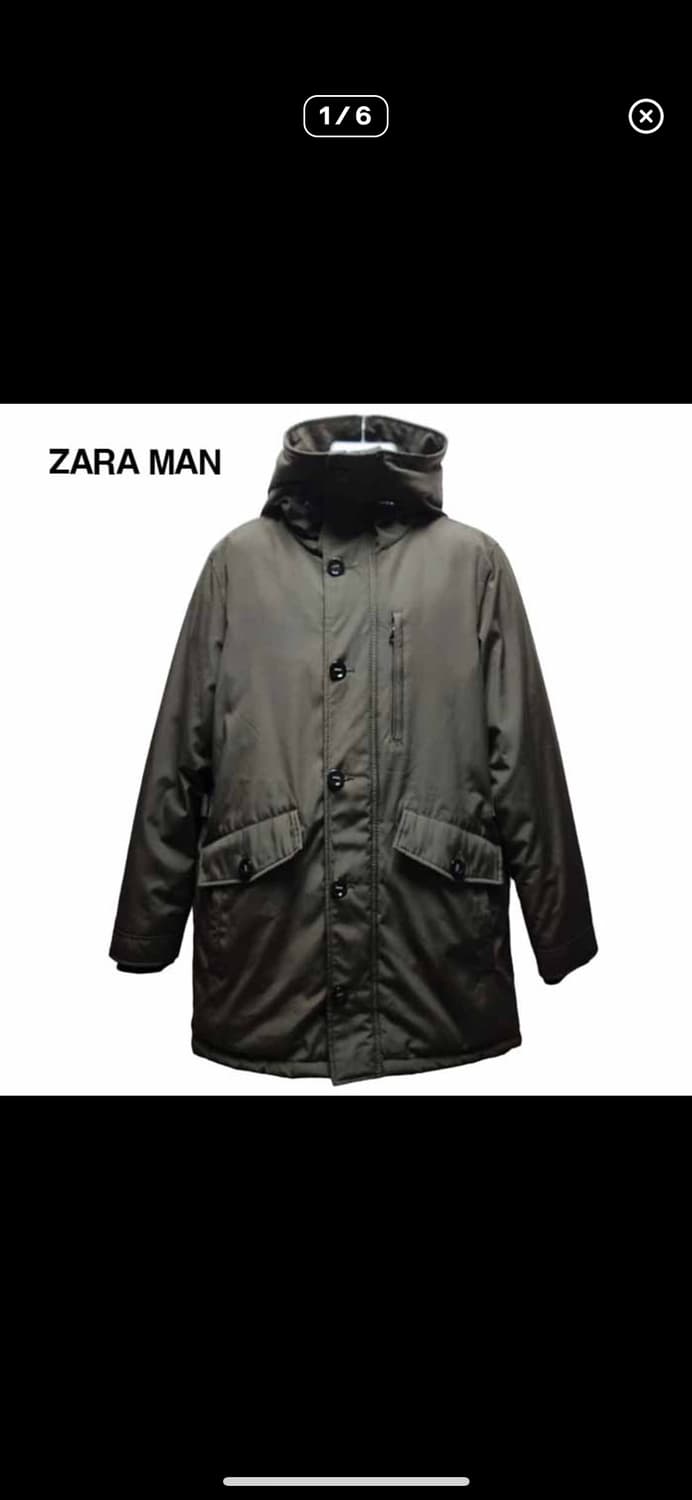 zara man 자라맨 겨울 야상 패딩 카키컬러 남성패딩 상품이미지1
