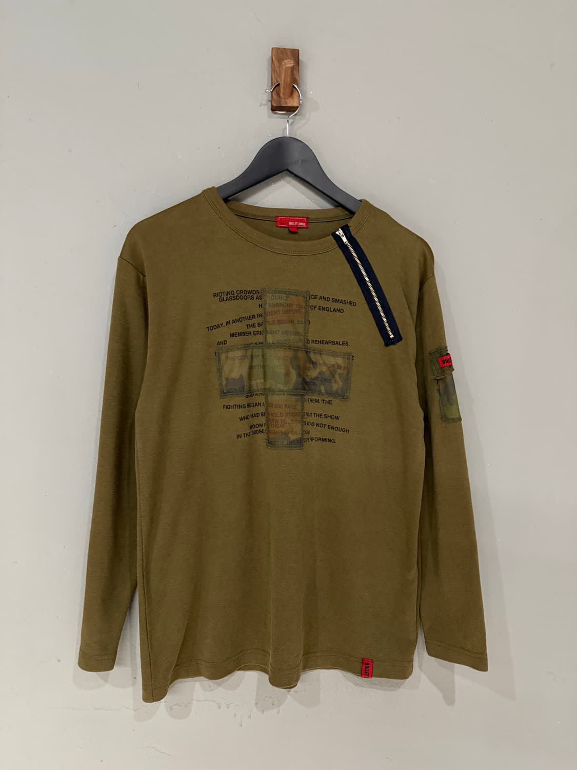 camo pattern cross point long sleeve 상품이미지5