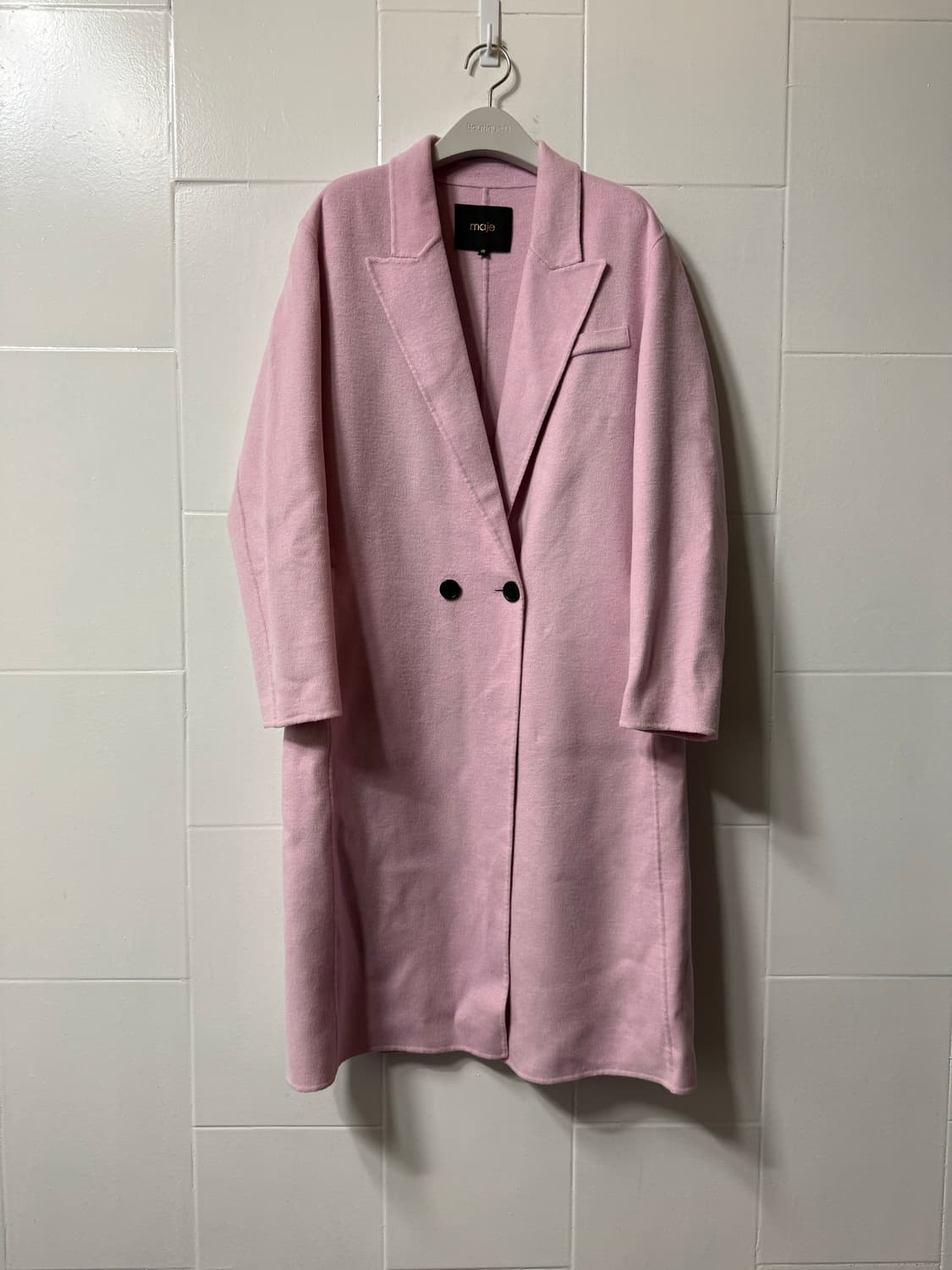 마쥬 핑크 울 코트 상품이미지1