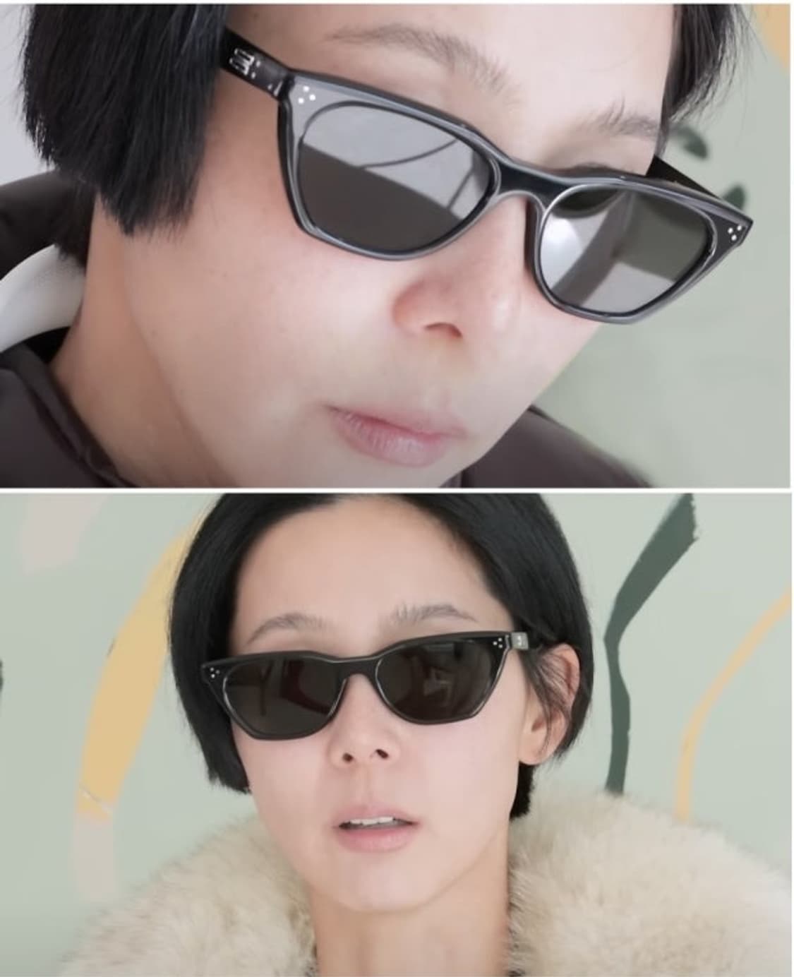김나영 착용) 젠틀몬스터 쿠키 선글라스 블랙 상품이미지1