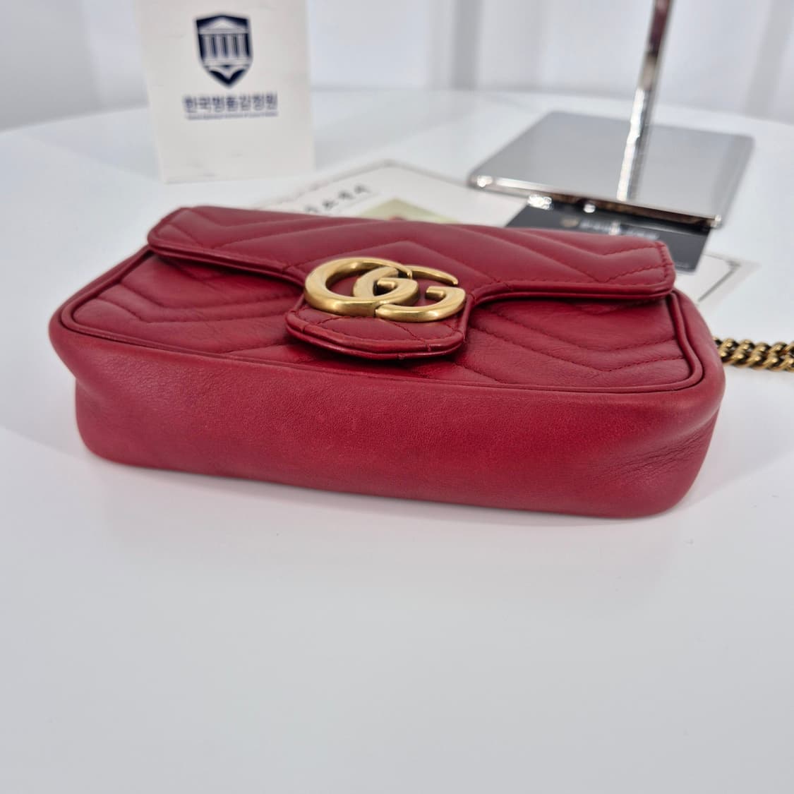 [감정완료] 구찌 GG 마몽 수퍼 미니 체인 크로스백 (476433) 상품이미지6