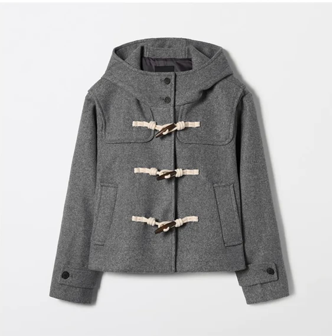 스파오 더플코트 그레이 떡볶이 코트 s 상품이미지1