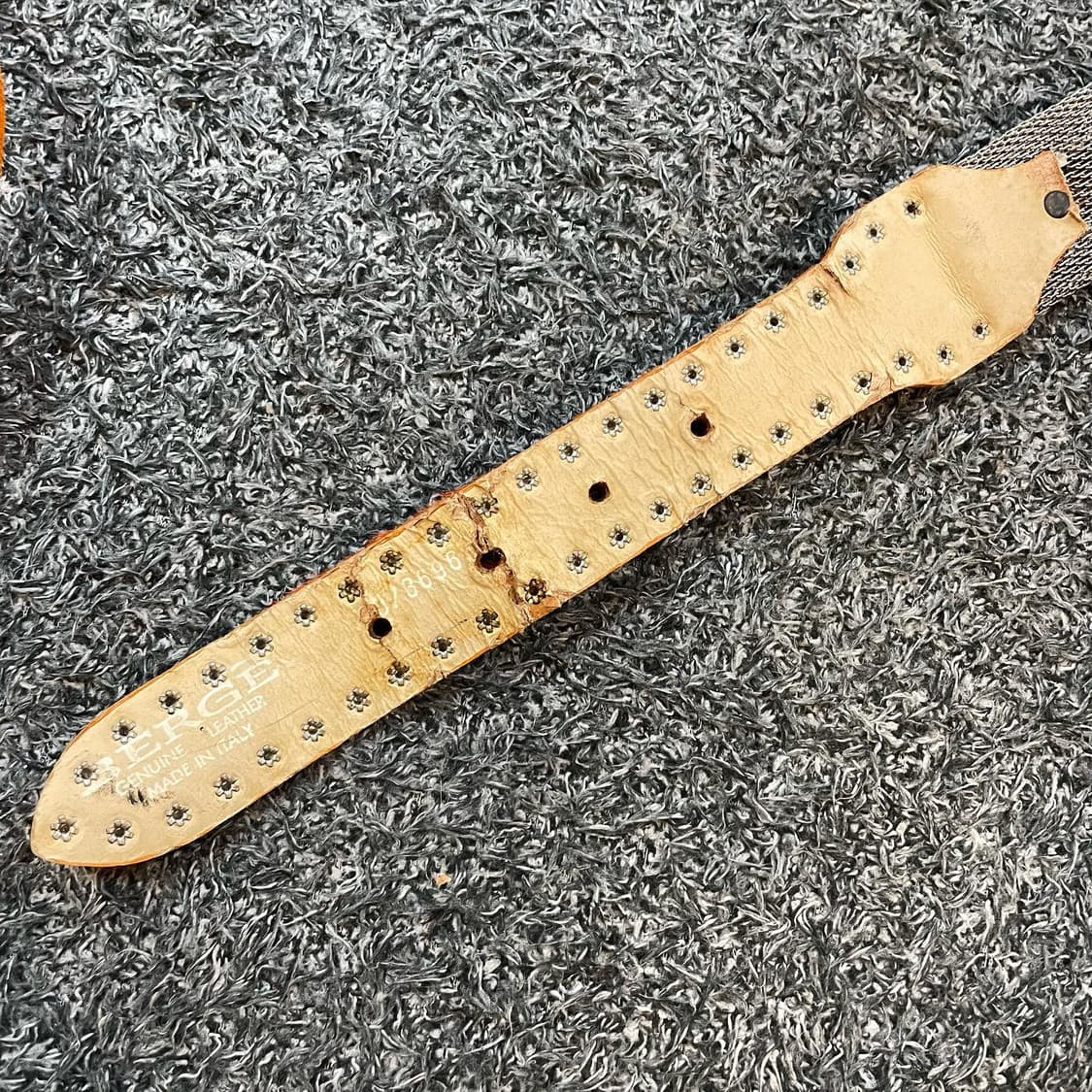오렌지 컬러 카프헤어 웨스턴 벨트 상품이미지4