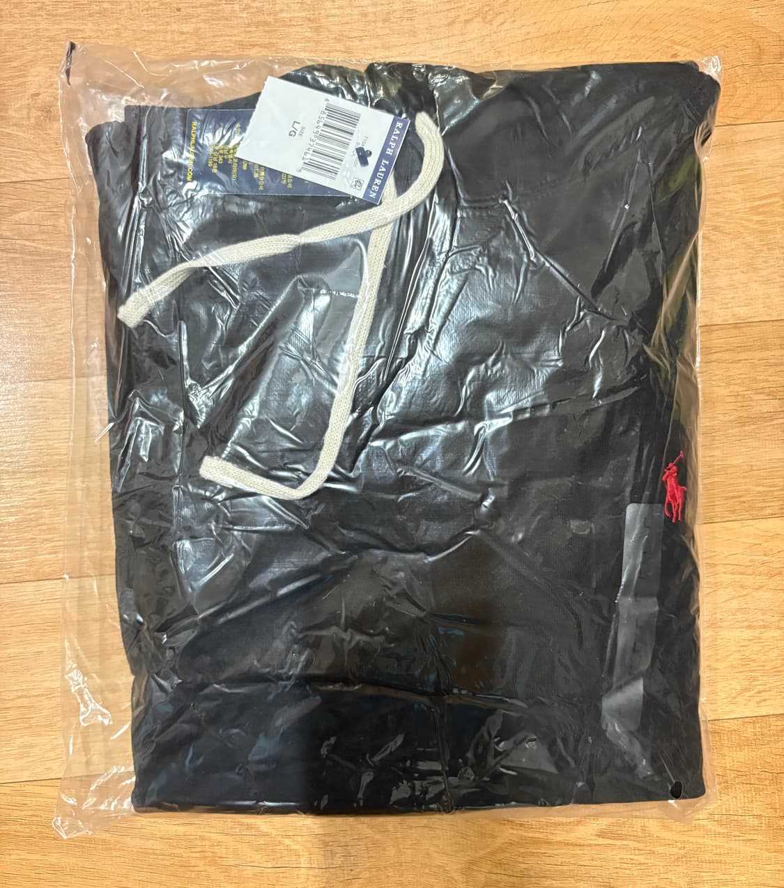 폴로 랄프로렌 블랙 기모 후드티 L사이즈(새상품) 판매합니다 상품이미지3