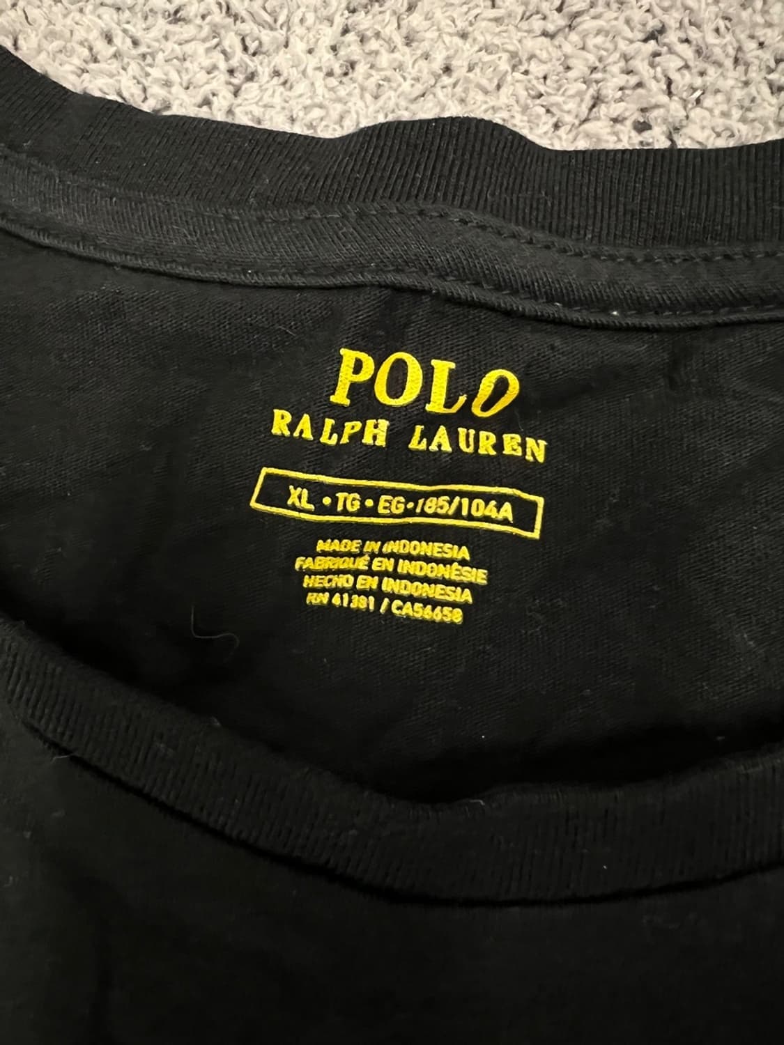 (XL) 폴로 반팔티 블랙 상품이미지3