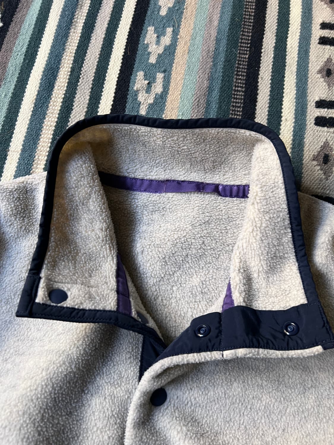 [L]파타고니아 신칠라 체스트 포켓 멜란지 플리스 풀오버 스웻셔츠 상품이미지2