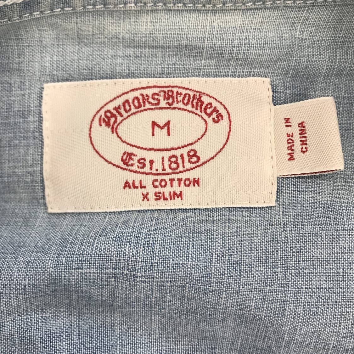 브룩스브라더스 샴브레이 셔츠 [M] 상품이미지5