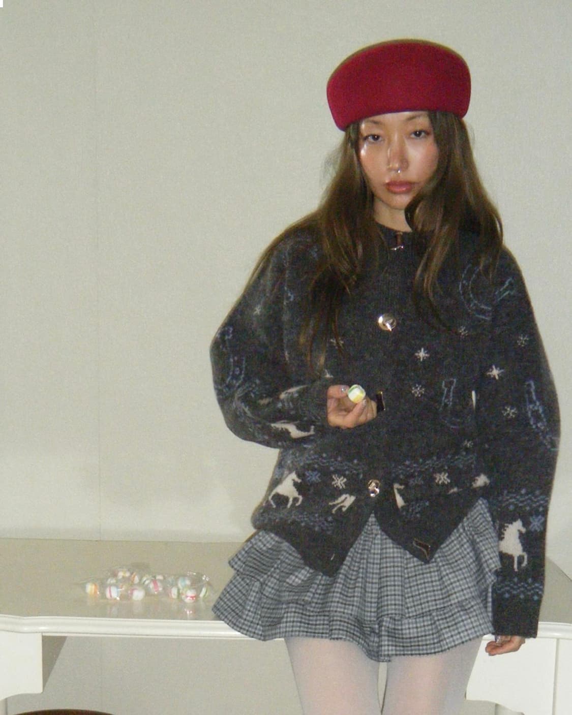 자라 말띠해 자카드 가디건 카우보이 웨스턴 가디건 상품이미지3