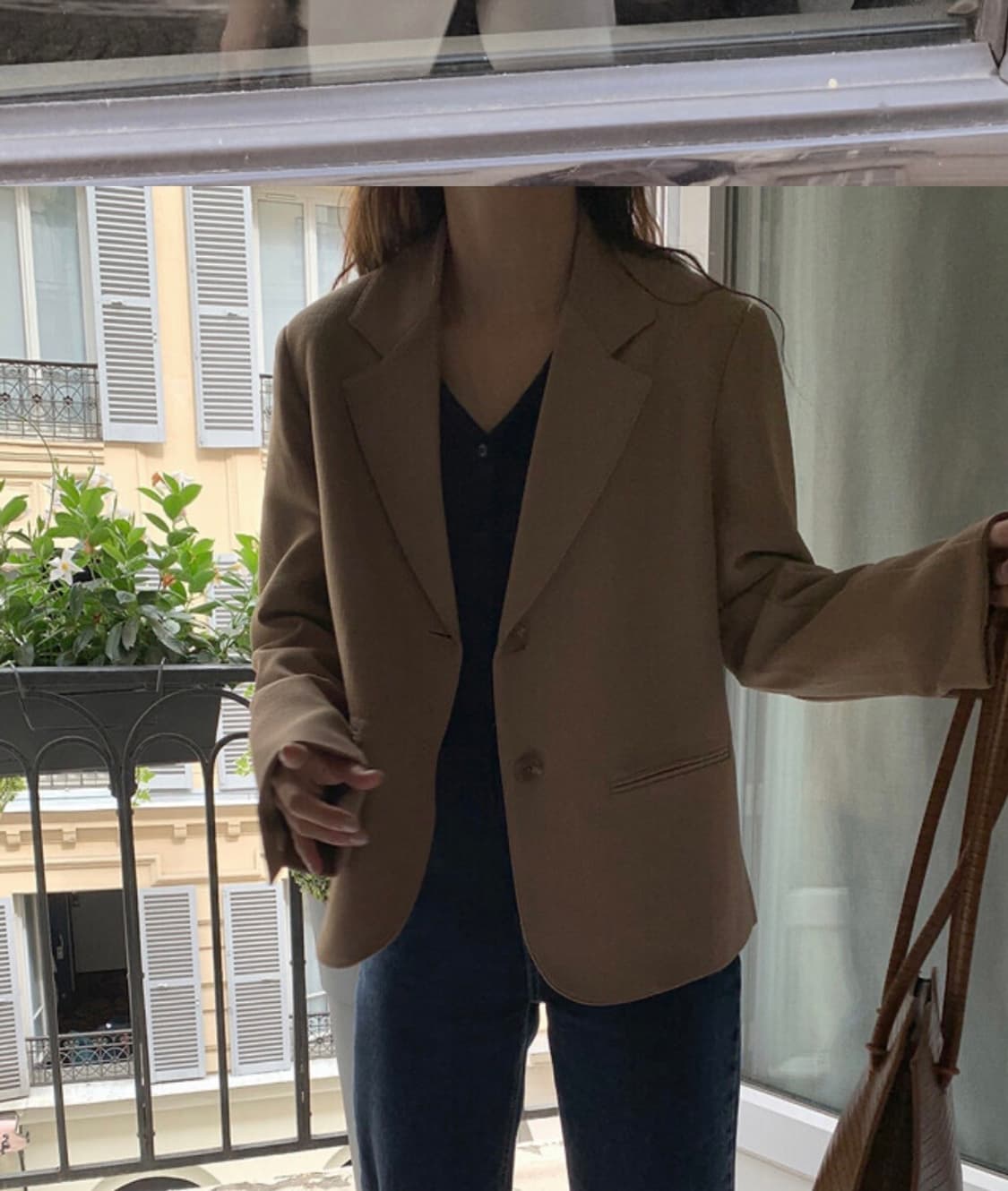 (미착용, 새상품) 슬로우앤드 made. 버터 탄탄핏 싱글자켓 봄옷 상품이미지3