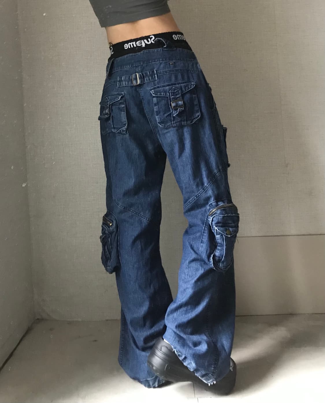멀티포켓 데님 카고팬츠 상품이미지5