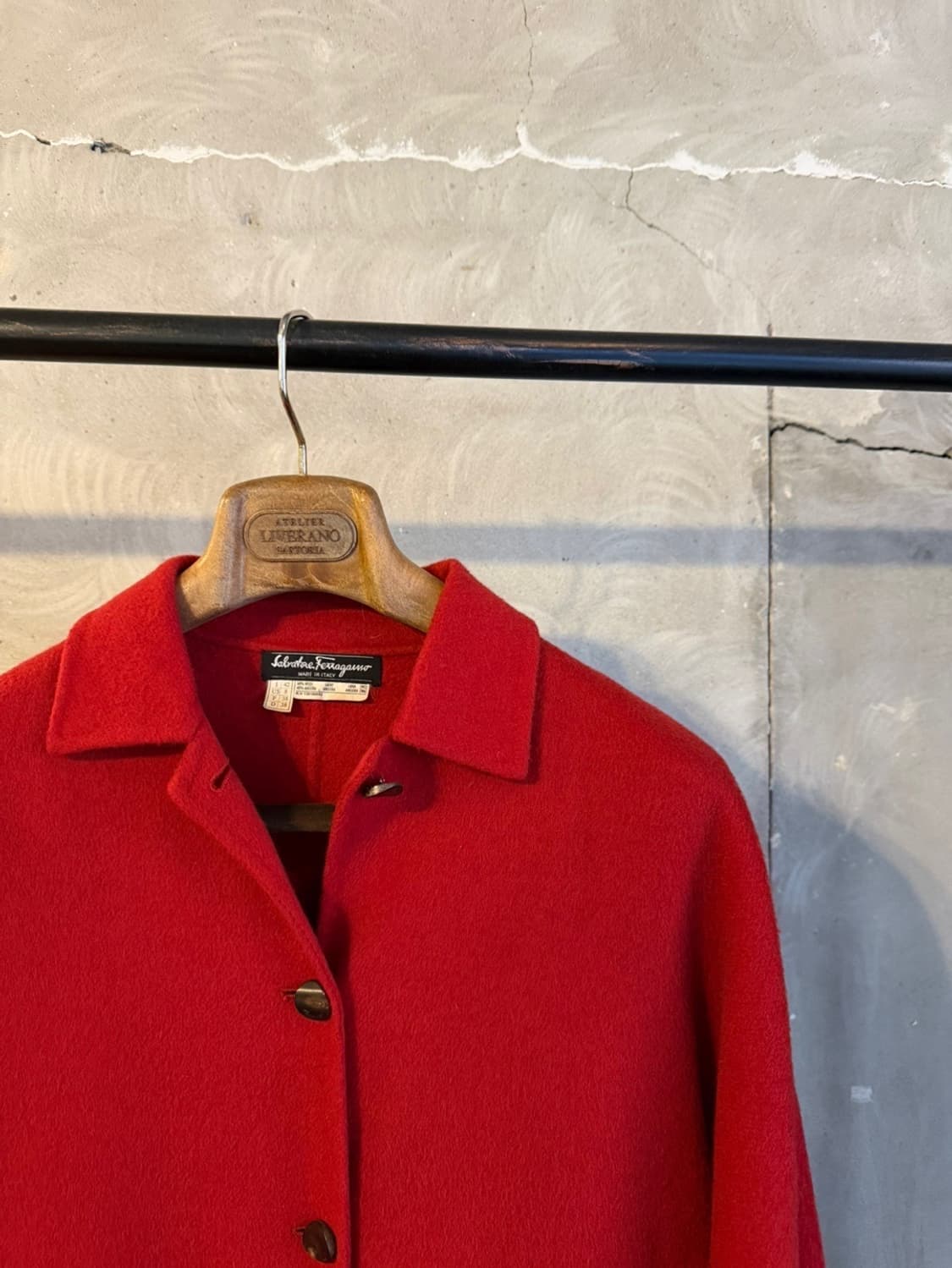 살바토레 페라가모 앙고라 코트 55~66 상품이미지5