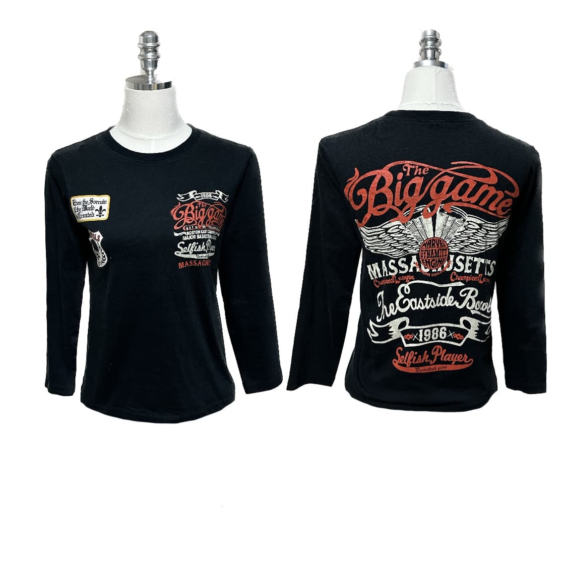 블랙 펑크 티셔츠 상품이미지3